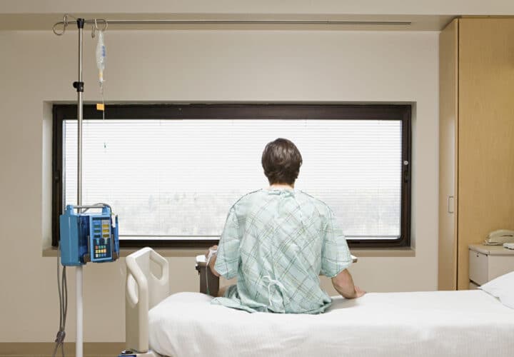 Patient on a drip
