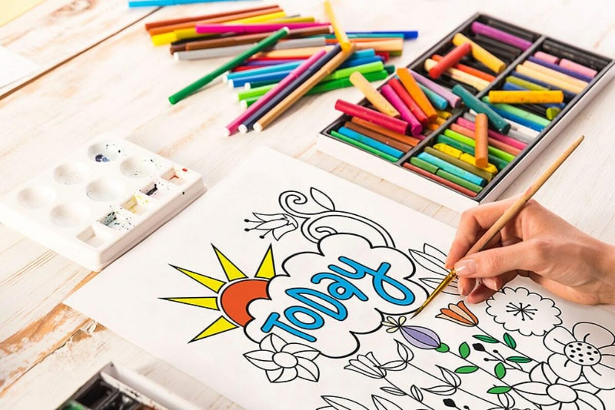 Adult Coloring Book with Pencils - Choose Hope